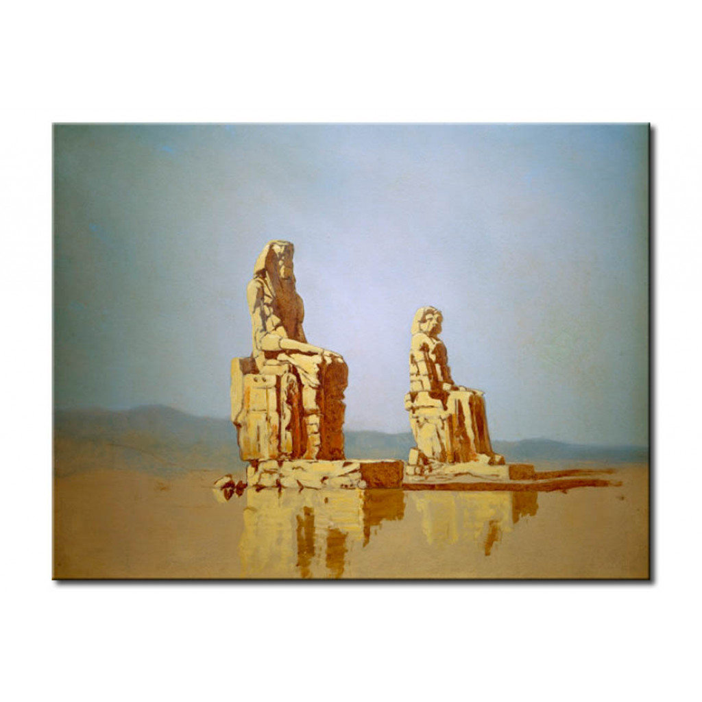 Schilderij  Carl Spitzweg: Die Sog. Memnon-Kolosse In Ägypten