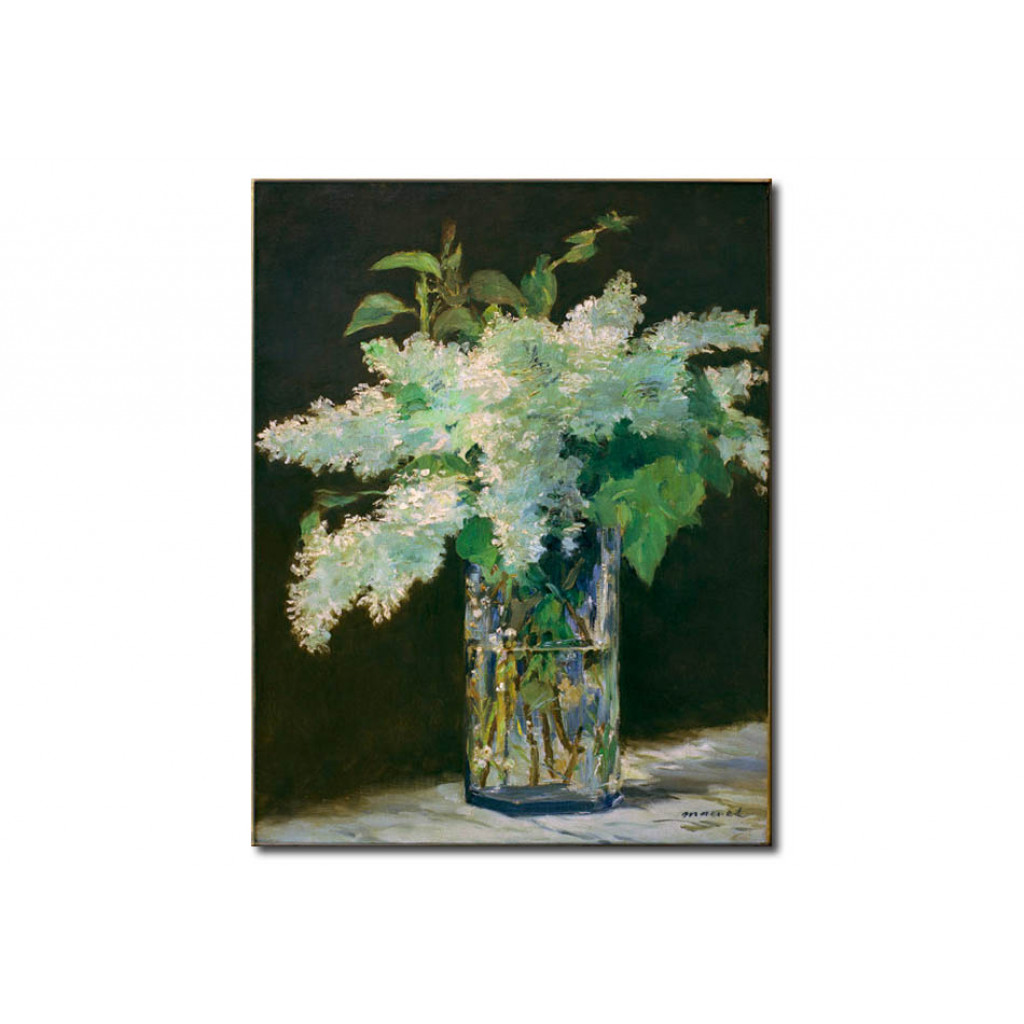 Schilderij  Edouard Manet: Vase De Fleurs, Lilas Blancs