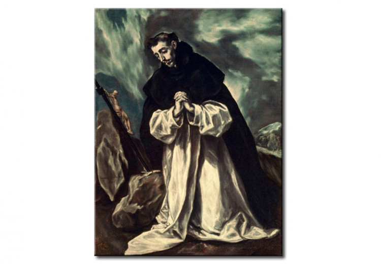 Reproduction sur toile Saint Dominique priait 53528