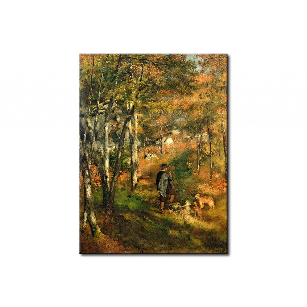 Schilderij  Pierre-Auguste Renoir: Jules Le Coeur In The Forest Of Fontainebleau