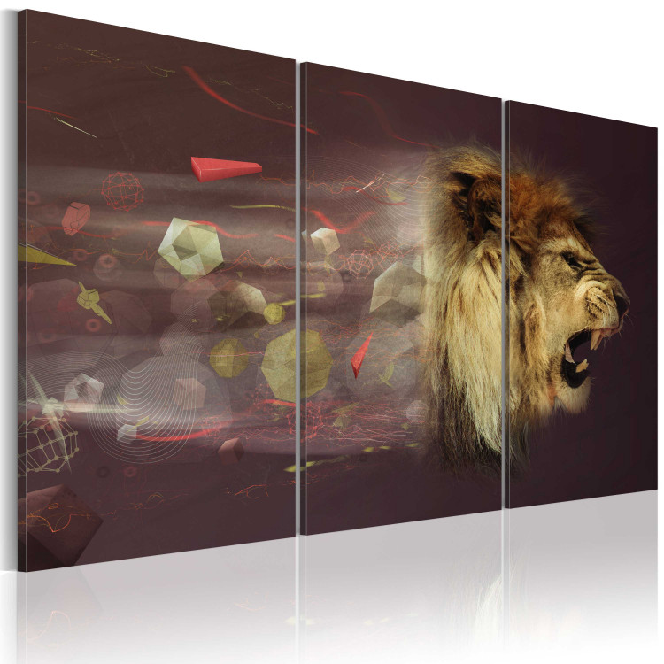 Canvas Print Lion (abstract) 56128 additionalImage 2