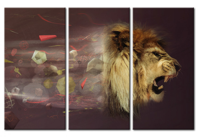 Canvas Print Lion (abstract) 56128