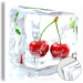 Acrylic Print Frozen Cherries [Glass] 92728