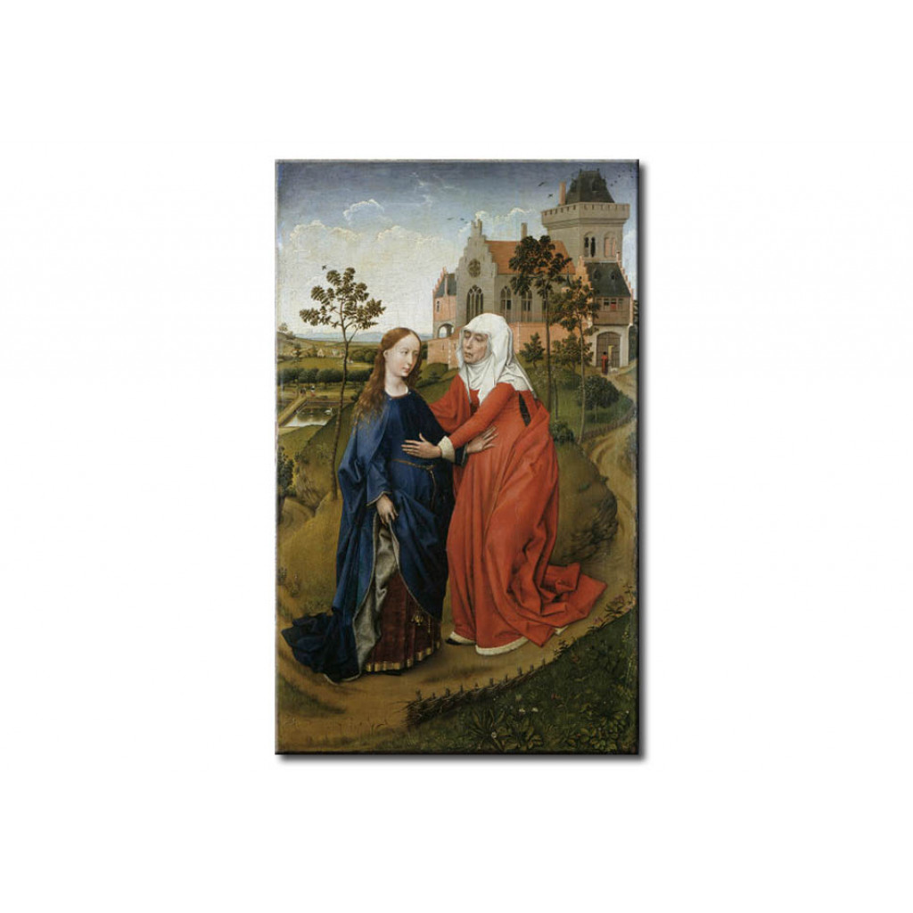 Schilderij  Rogier Van Der Weyden: Visitation
