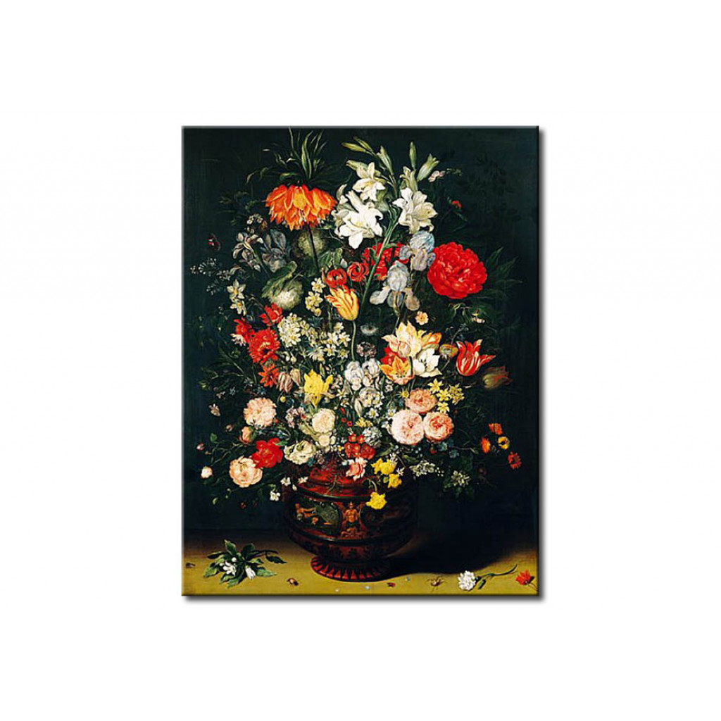 Schilderij  Jan Brueghel De Oudere: Vase Of Flowers