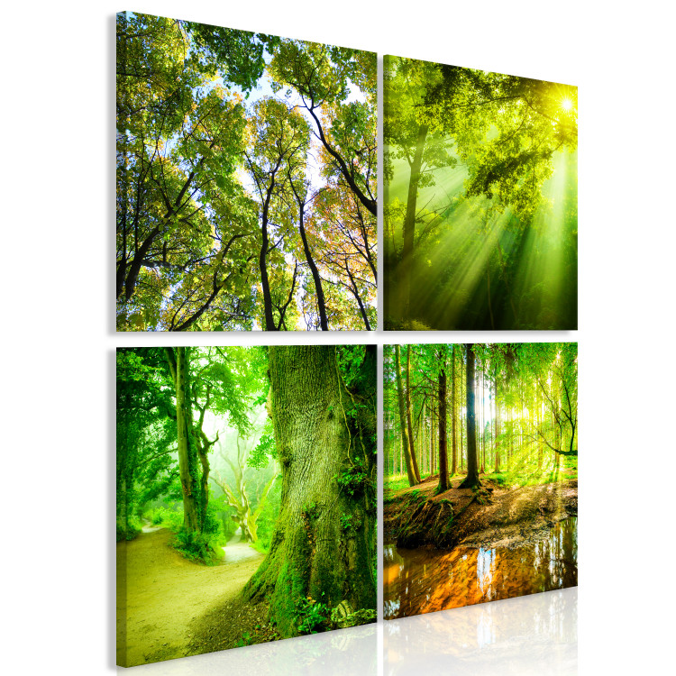 Canvas Forest Walk (4 Parts) 125638 additionalImage 2