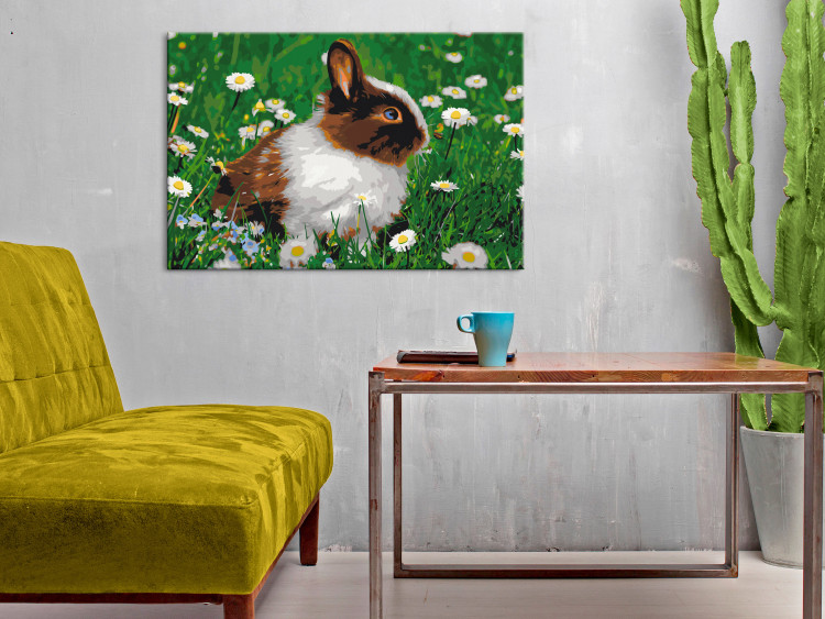 Wandbild zum Ausmalen Rabbit in the Meadow 134538 additionalImage 2