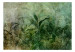Carta da parati Nebbia verde - composizione con motivo di foglie e disegni 143038 additionalThumb 1