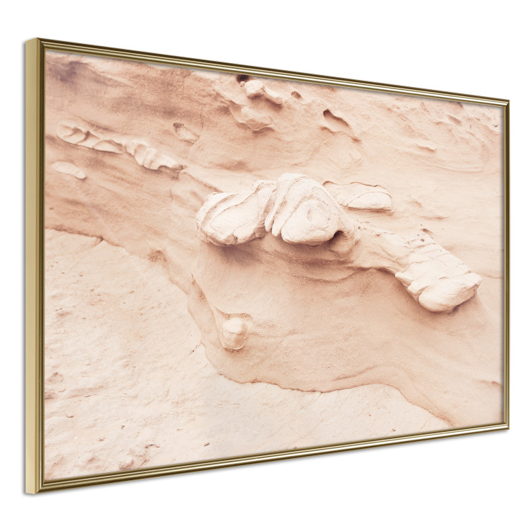Plakat Tekstura skały - fotografia obrazująca fragment piaskowej formacji 145238 additionalImage 6