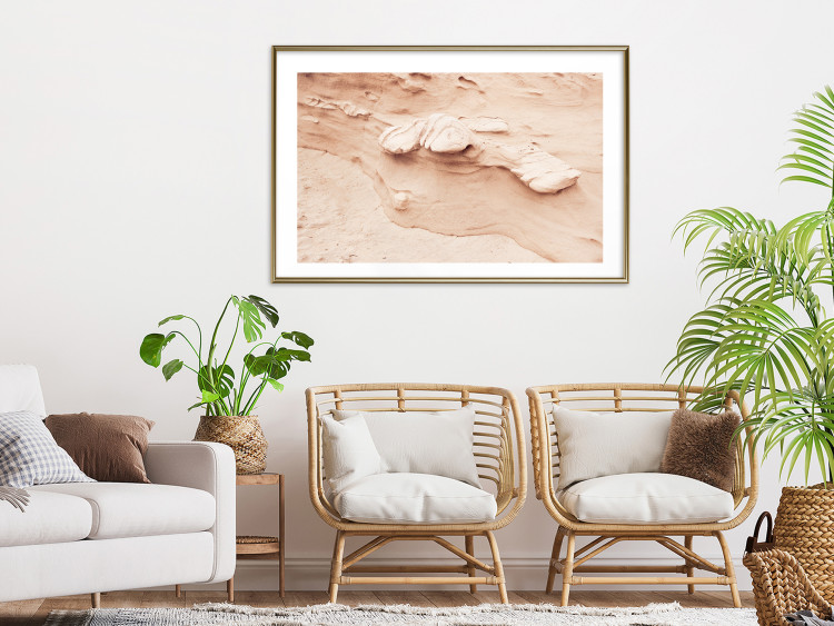 Plakat Tekstura skały - fotografia obrazująca fragment piaskowej formacji 145238 additionalImage 16