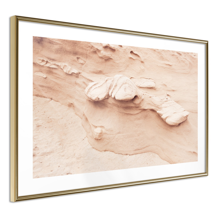 Plakat Tekstura skały - fotografia obrazująca fragment piaskowej formacji 145238 additionalImage 8