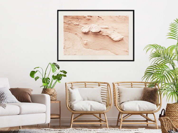 Plakat Tekstura skały - fotografia obrazująca fragment piaskowej formacji 145238 additionalImage 13