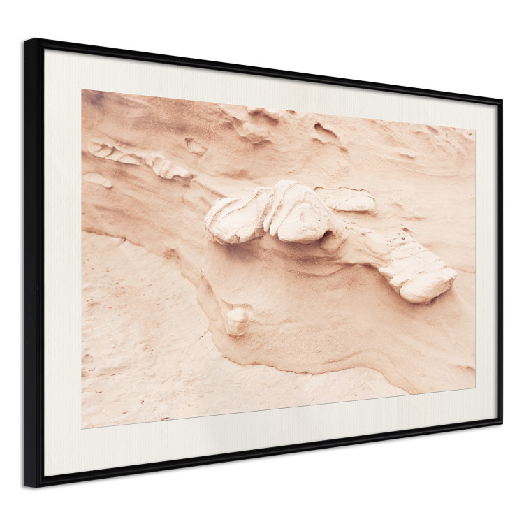 Plakat Tekstura skały - fotografia obrazująca fragment piaskowej formacji 145238 additionalImage 10