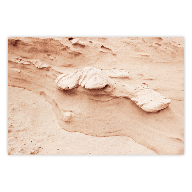 Plakat Tekstura skały - fotografia obrazująca fragment piaskowej formacji 145238