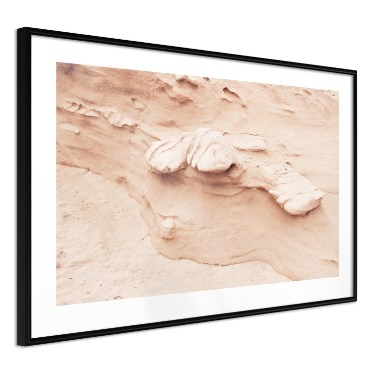 Plakat Tekstura skały - fotografia obrazująca fragment piaskowej formacji 145238 additionalImage 7