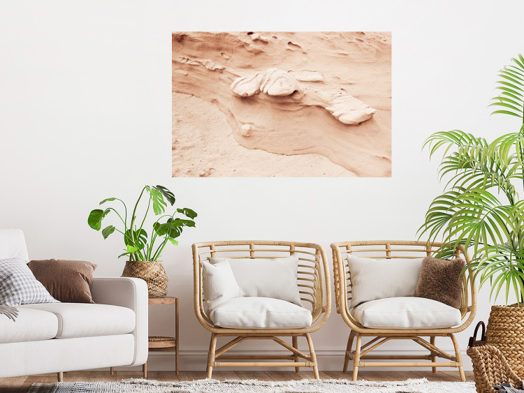 Plakat Tekstura skały - fotografia obrazująca fragment piaskowej formacji 145238 additionalImage 11