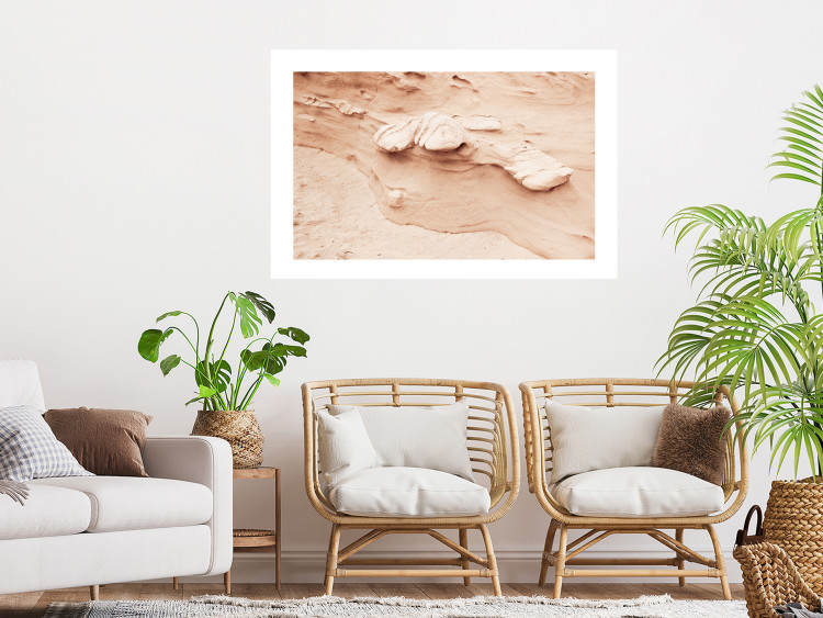 Plakat Tekstura skały - fotografia obrazująca fragment piaskowej formacji 145238 additionalImage 12