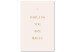 Canvas Love Confession - Gilded Inscriptions on a Light Pink Background 145738