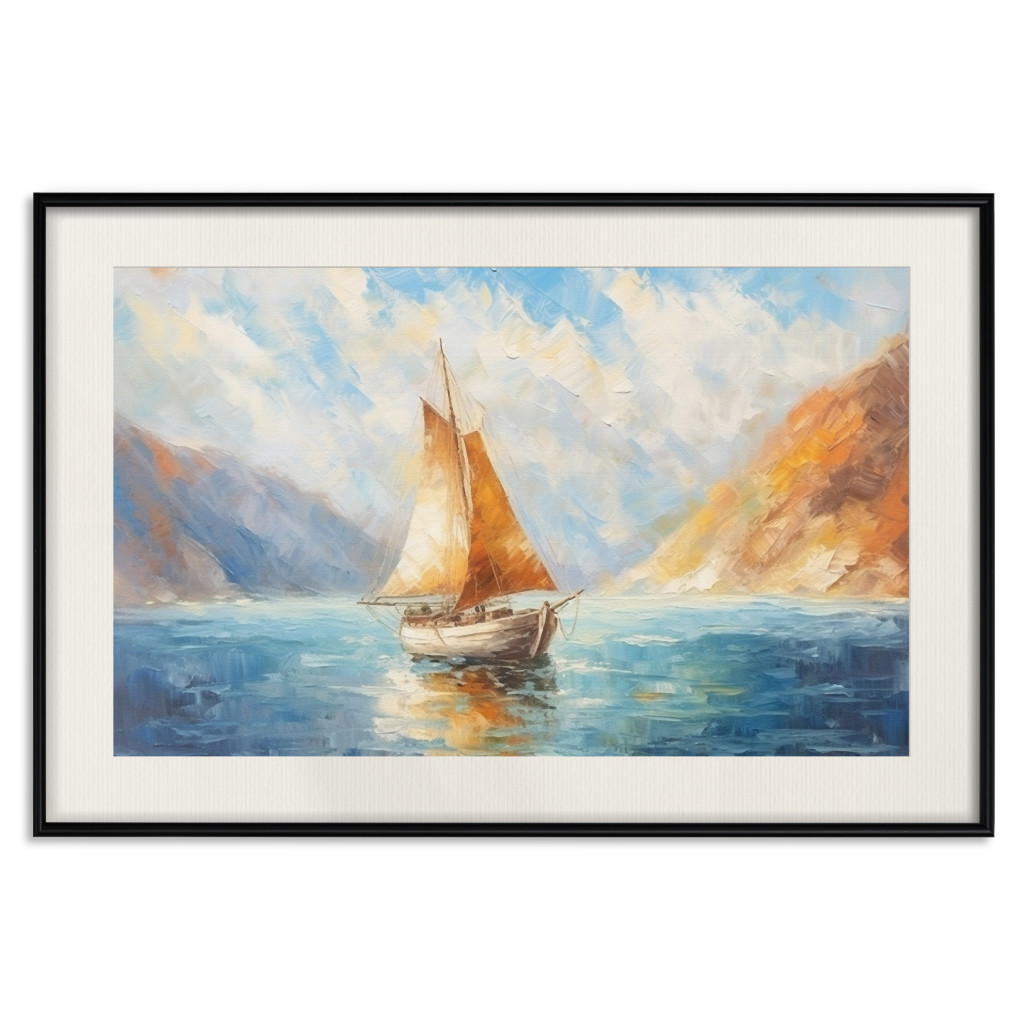 Plakat: Podróż Statkiem - Pejzaż Inspirowany Twórczością Claude Monet