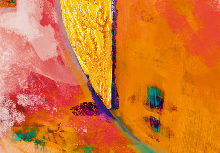 Tableau contemporain Rêve orange (1 pièce) - abstraction avec fantaisie colorée 46538 additionalImage 4