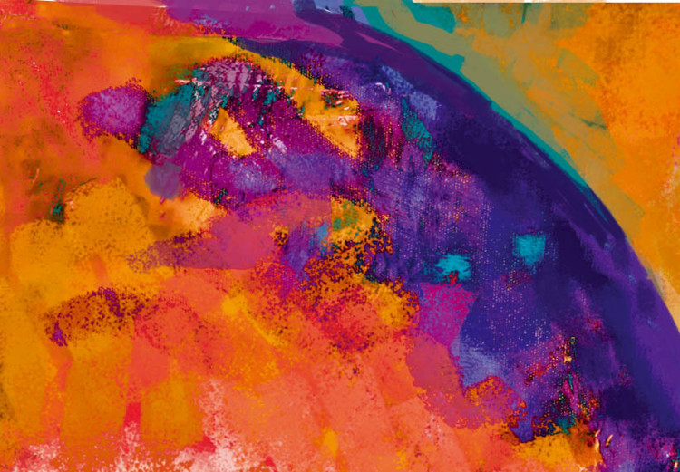 Tableau contemporain Rêve orange (1 pièce) - abstraction avec fantaisie colorée 46538 additionalImage 3