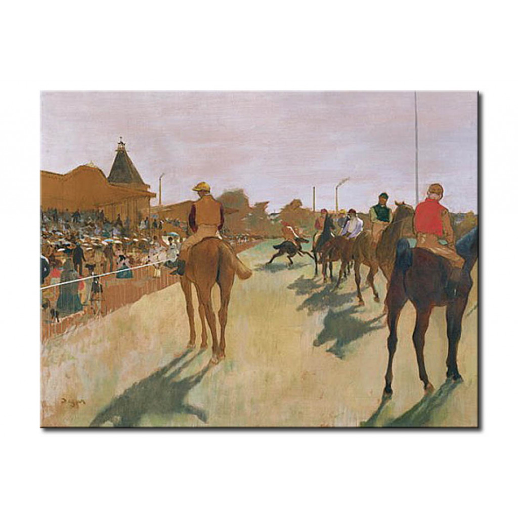 Schilderij  Edgar Degas: The Parade, Or Race Horses In Front Of The Stands