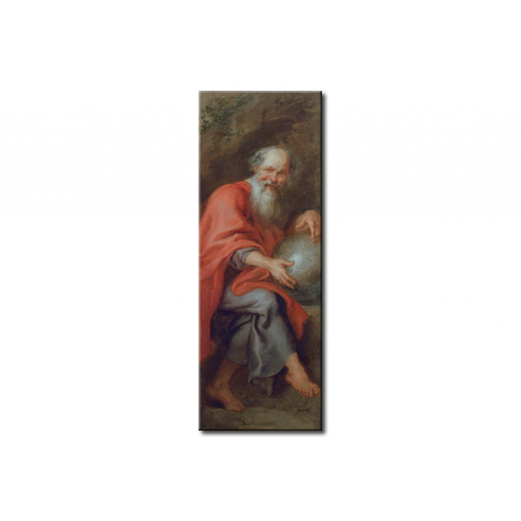 Schilderij  Peter Paul Rubens: Democritus, The Laughing Philosopher