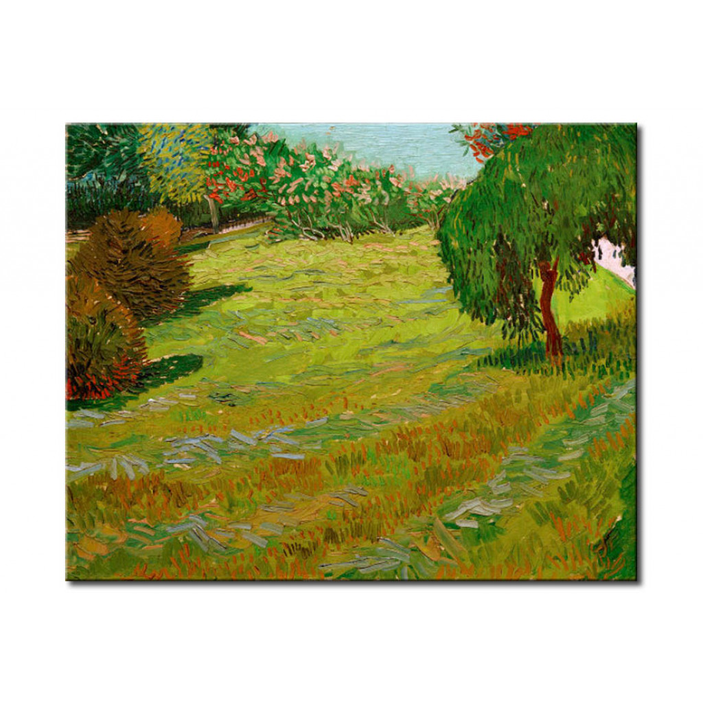 Schilderij  Vincent Van Gogh: Sunny Lawn In A Public Park