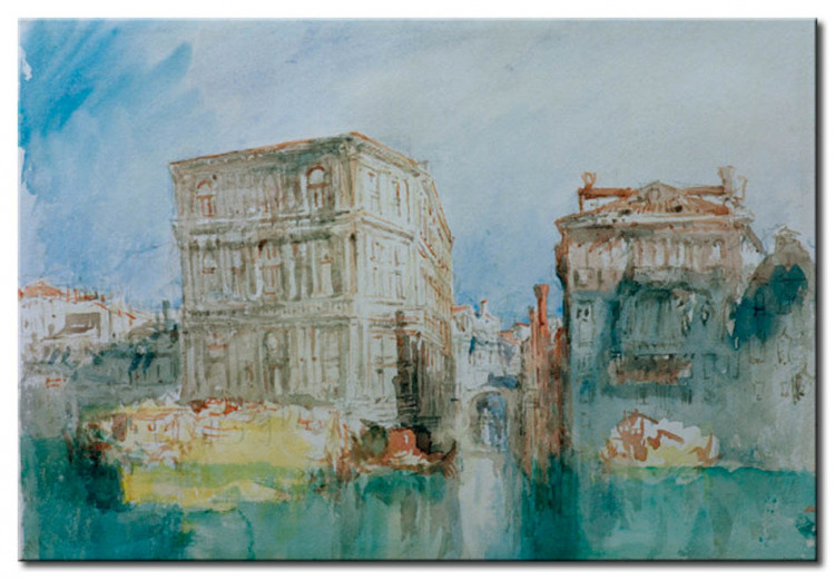 Tableau reproduction Venise: La Casa Grimani et Rio San Luca sur la Grand-Ganal 52838