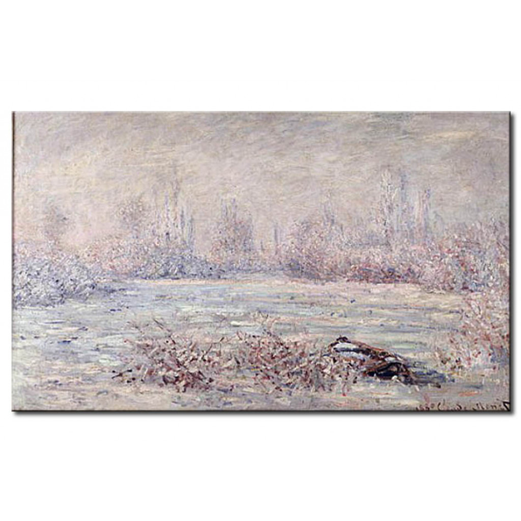 Schilderij  Claude Monet: Frost Near Vetheuil