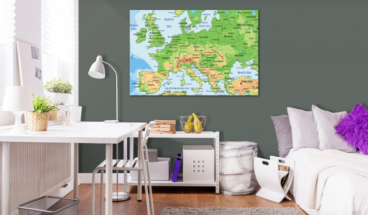 Placar decorativo Europe [Cork Map] 92238 additionalImage 3