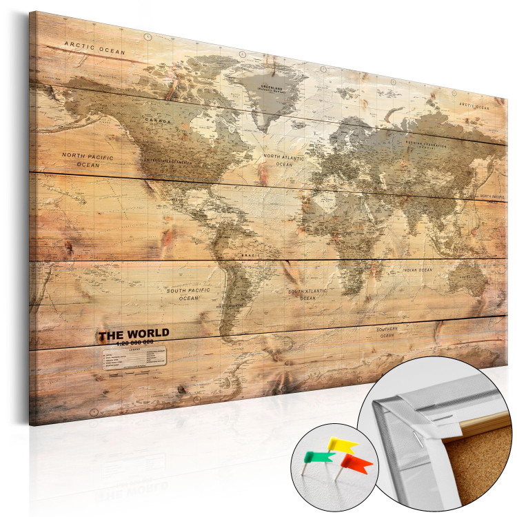 Tablero decorativo en corcho World Map: Boards [Cork Map] 98538