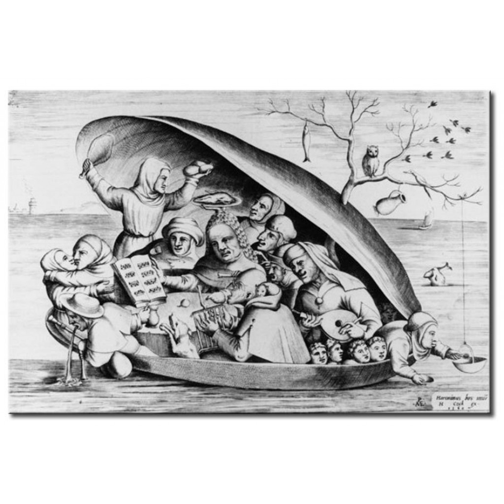 Schilderij  Hieronymus Bosch: The Oyster