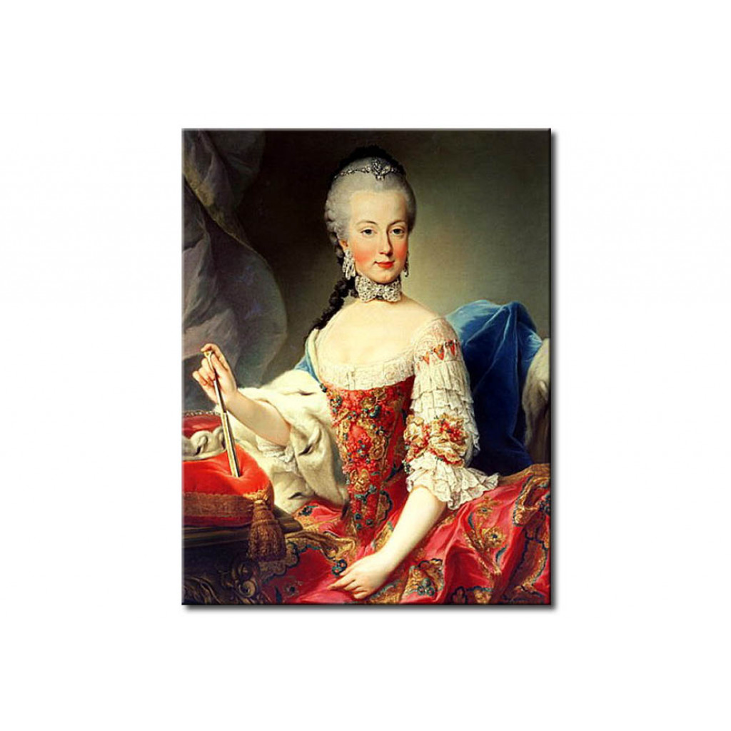Schilderij  Martin Van Meytens: Archduchess Maria Amalia Habsburg-Lothringen