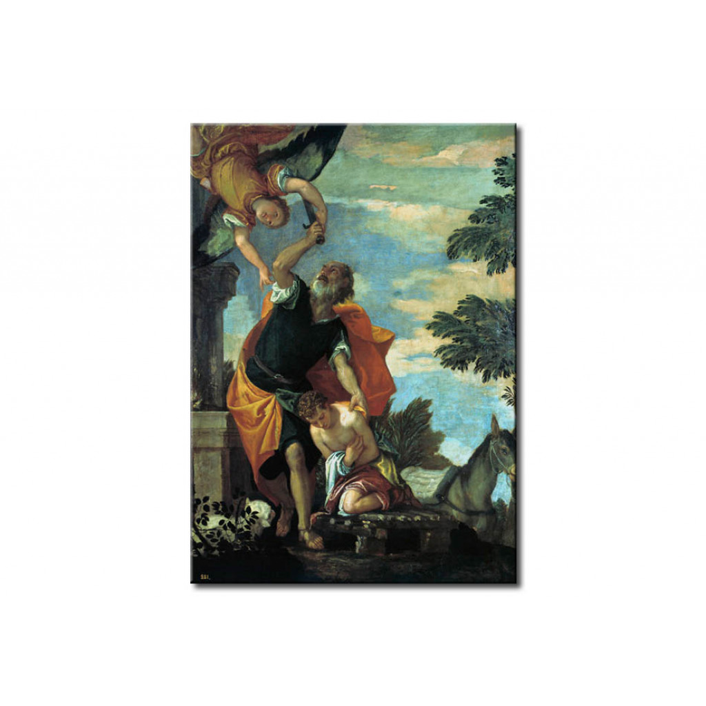 Schilderij  Paolo Veronese: Abraham Sacrificing Isaac