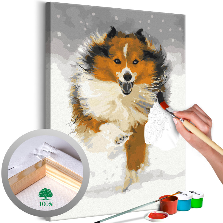 Paint by Number Kit Running Dog 131448