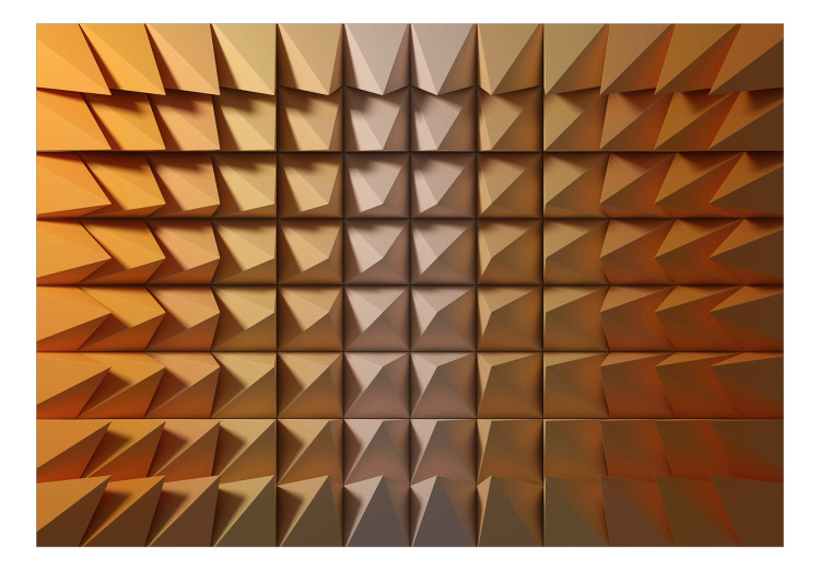 Mural de parede Estrutura simétrica - composição 3D com formas geométricas 134248 additionalImage 1