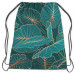 Mochila Night jungle - a botanical composition with allocasia leaves and gold 147448 additionalThumb 2