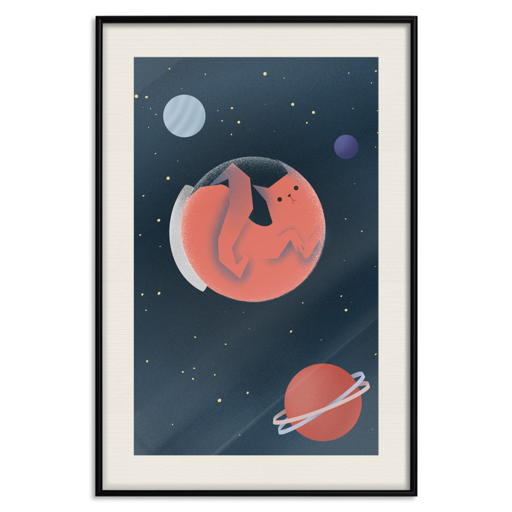 Plakat: Kot W Kosmosie I