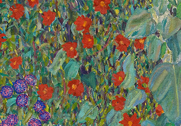 Rundes Bild Country Garden With Sunflowers, Gustav Klimt - Multi-Colored Flowers 148748 additionalImage 2