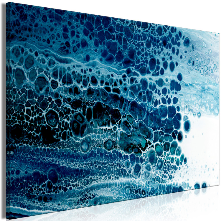 Cuadro Cold Abstraction - Natural Structure in Blue Colors 149848 additionalImage 2