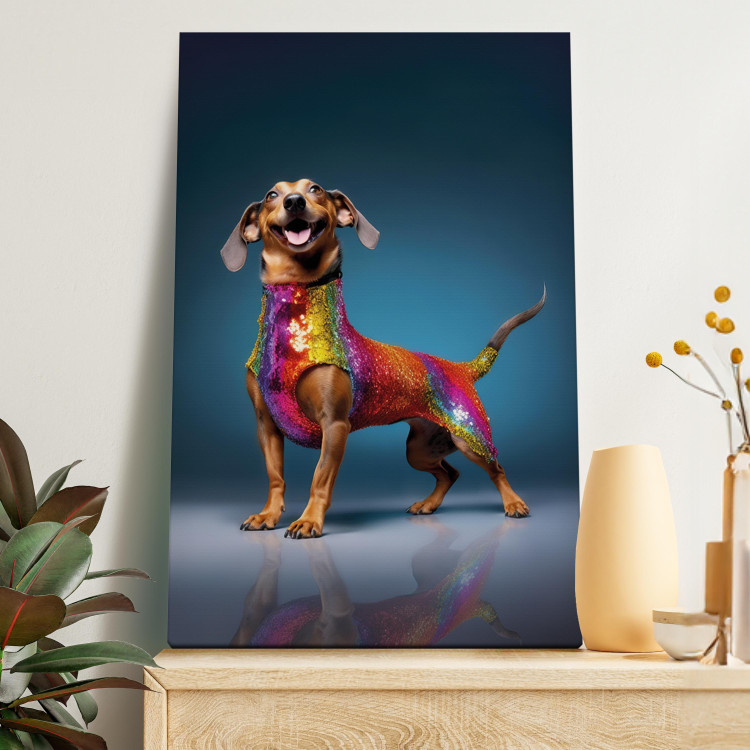 Tavla AI Dachshund Dog - Smiling Animal in Colorful Disguise - Vertical 150248 additionalImage 11