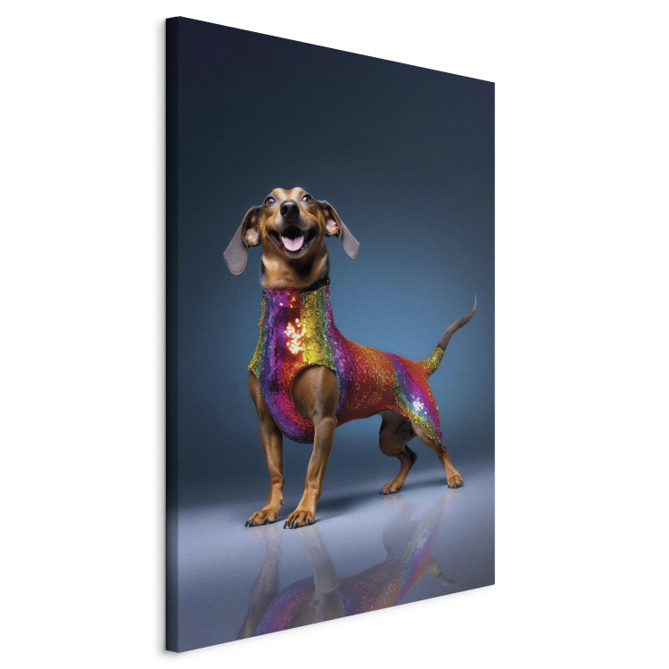 Tavla AI Dachshund Dog - Smiling Animal in Colorful Disguise - Vertical 150248 additionalImage 2