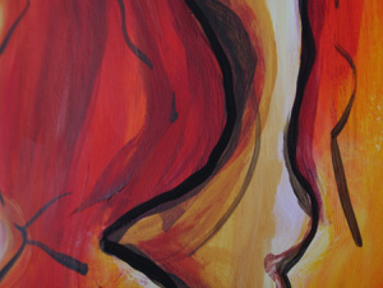Tableau mural Danse en couleur rouge 46948 additionalImage 2