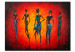 Quadro pintado Jovens africanas  49348