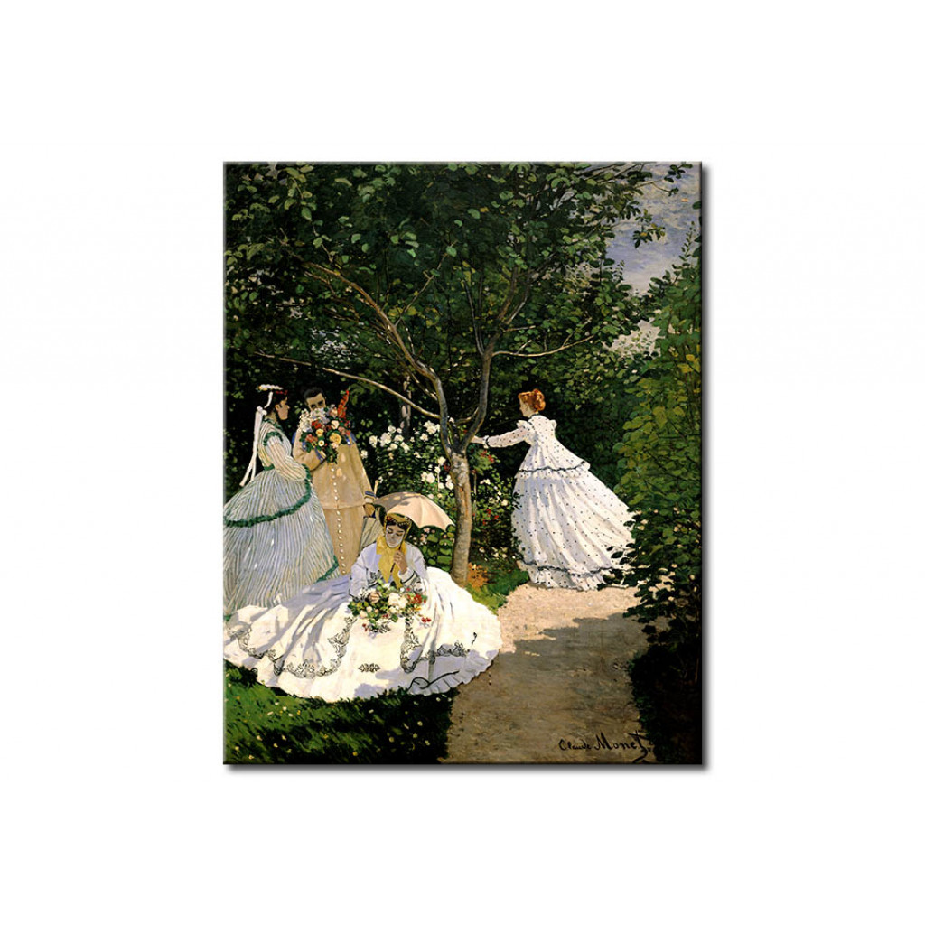 Schilderij  Claude Monet: Women In The Garden