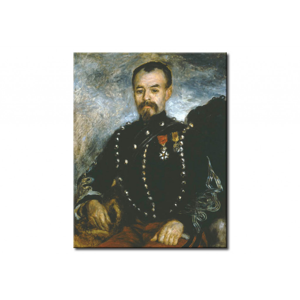 Schilderij  Pierre-Auguste Renoir: Portrait Of Capitaine Darras