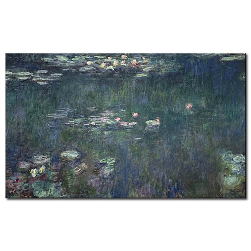 Schilderij  Claude Monet: Waterlilies: Green Reflections