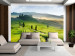Wall Mural Italian Tuscany - Landscape of Countryside with Trees on Green Meadows 59848