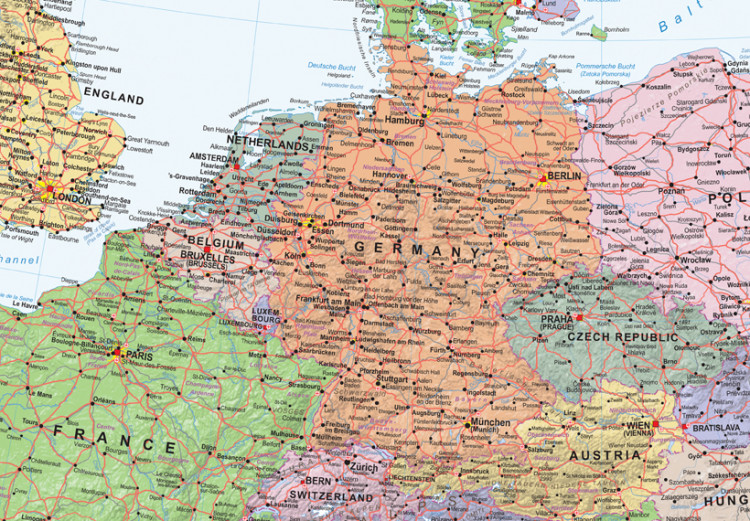 Ozdobna tablica korkowa Mapy świata: Europa [Mapa korkowa] 95948 additionalImage 6